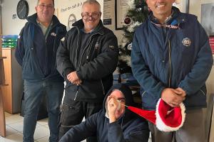 François, Bruno, Patrick et un peu de Loris au centre d'Anglet.